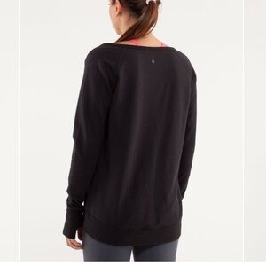 lululemon athletica Meditate Pullover Black Crew Neck Sweater
